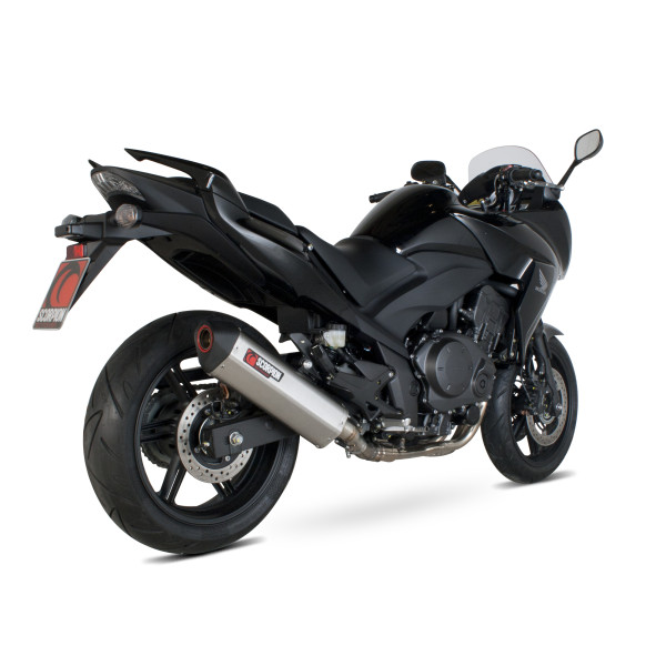 Scorpion Exhaust Honda CBF1000 2010 - 2016 Serket Parallel Slip-on Brushed Stainless Steel Sleeve